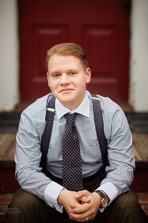 Johnny: Senior Session at Peninsula Depot with the Cuyahoga Valley Scenic Railroad in Peninsula