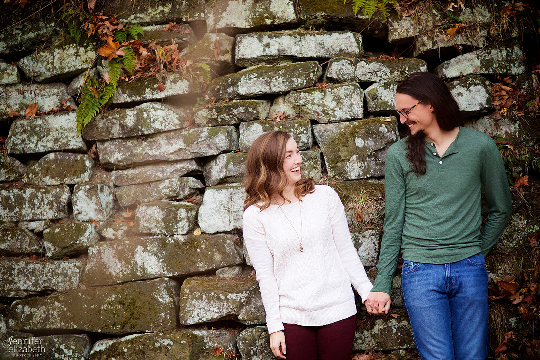 Tess and Adam's Engagement Portrait Session in Olmsted Falls, Cleveland