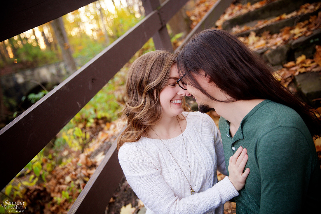 Tess and Adam's Engagement Portrait Session in Olmsted Falls, Cleveland