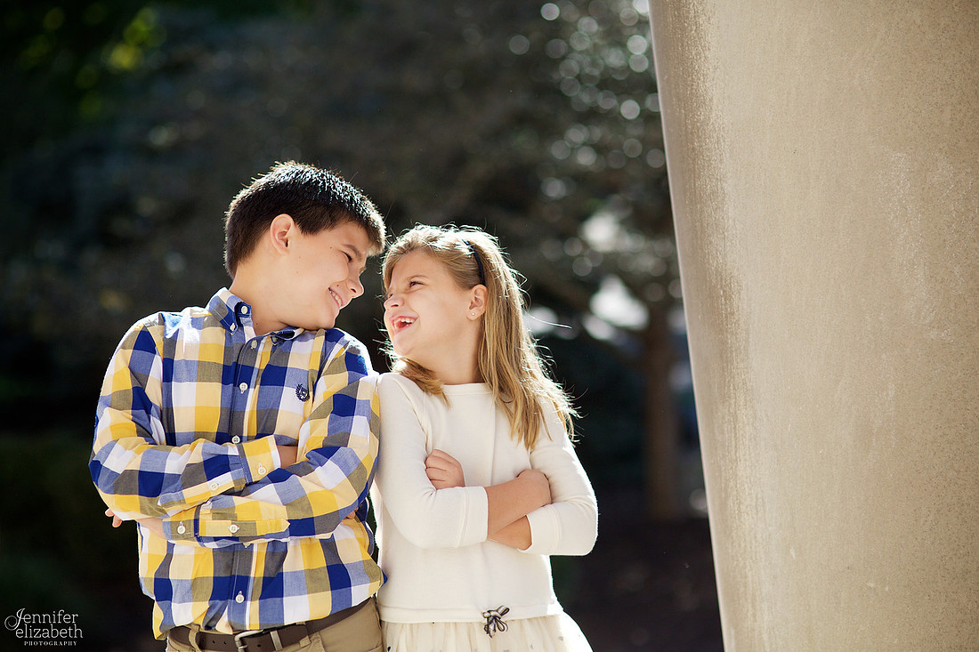 The L Family's Fall Portrait Session at Denison University Campus in Granville, Ohio