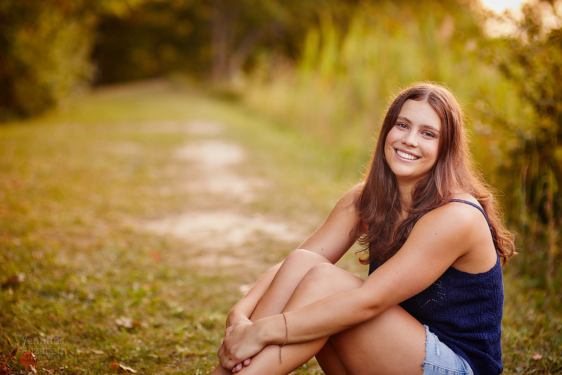 Nina: Senior Session at Kenneth J Sims Park Beach in Euclid