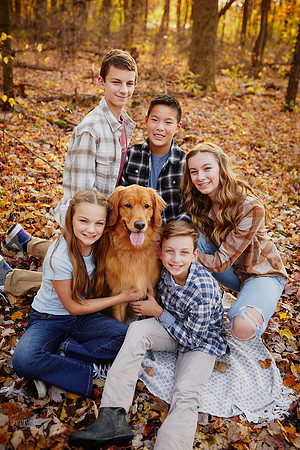 The D Family: Backyard Portrait Session in Aurora