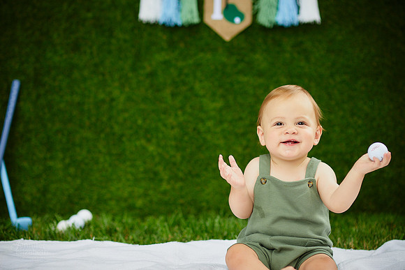 Carson: First Birthday Cake Smash Session