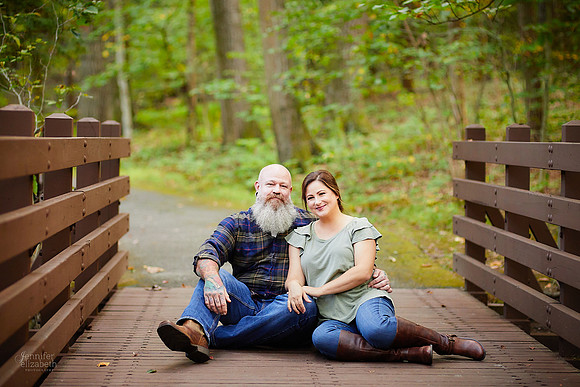 Jessica & Joe: Engagement Session at Henry Church Rock in Chagrin Falls
