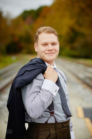 Johnny: Senior Session at Peninsula Depot with the Cuyahoga Valley Scenic Railroad in Peninsula