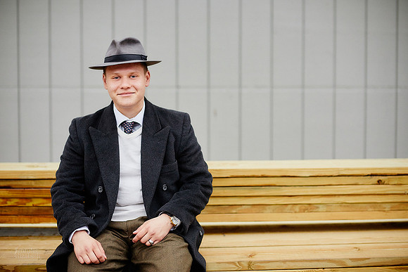 Johnny: Senior Session at Peninsula Depot with the Cuyahoga Valley Scenic Railroad in Peninsula