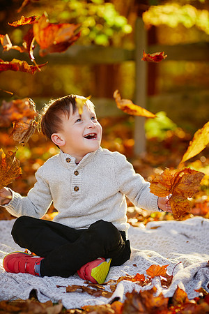 The T Family: Portrait Session in Downtown Gates Mills