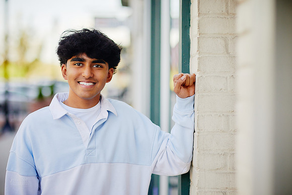 Sahil: Senior Portrait Session in Downtown Hudson and Hudson Springs Park