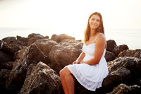 Nina: Senior Session at Kenneth J Sims Park Beach in Euclid