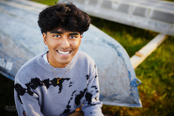Sahil: Senior Portrait Session in Downtown Hudson and Hudson Springs Park