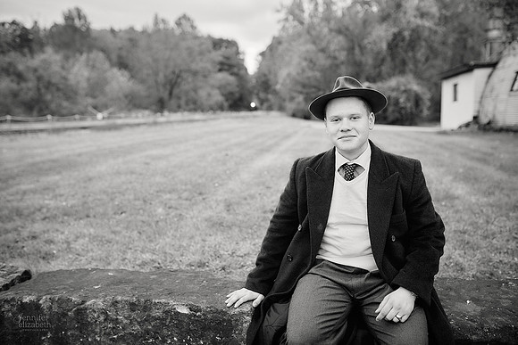 Johnny: Senior Session at Peninsula Depot with the Cuyahoga Valley Scenic Railroad in Peninsula