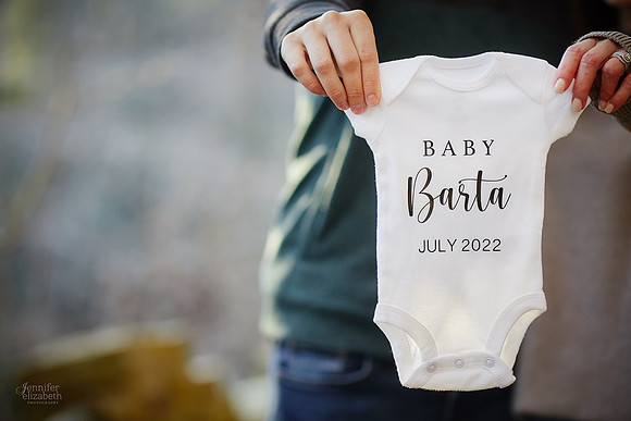 Gina & Allen: Baby Announcement at Henry Church Rock in the South Chagrin Reservation