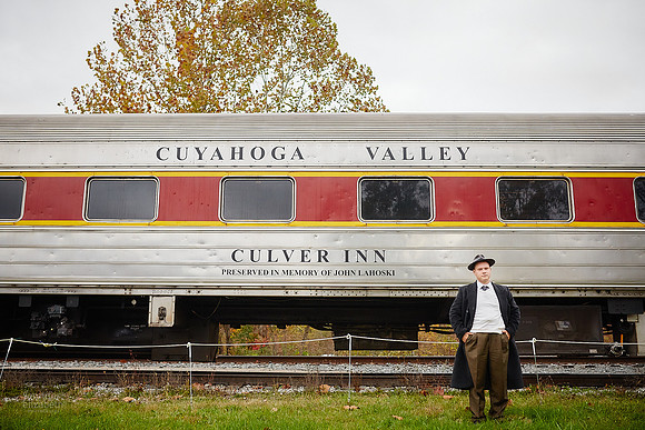 Johnny: Senior Session at Peninsula Depot with the Cuyahoga Valley Scenic Railroad in Peninsula