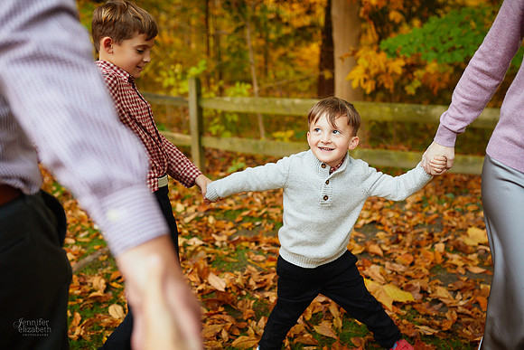 The T Family: Portrait Session in Downtown Gates Mills
