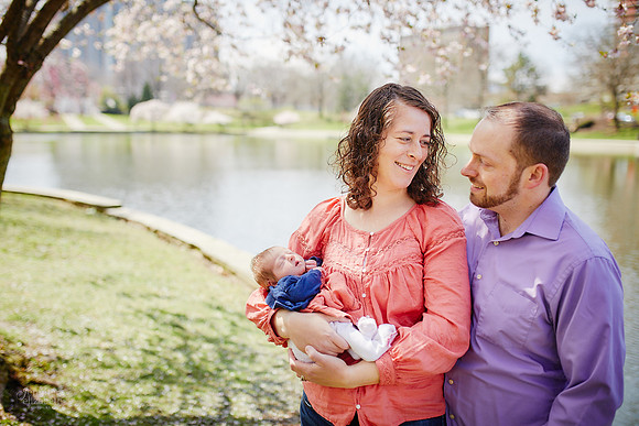 Baby Kaylee: Newborn and Family Portrait Session at The Cleveland Museum of Art and Wade Lagoon