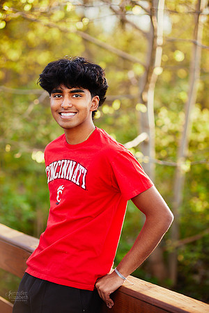 Sahil: Senior Portrait Session in Downtown Hudson and Hudson Springs Park