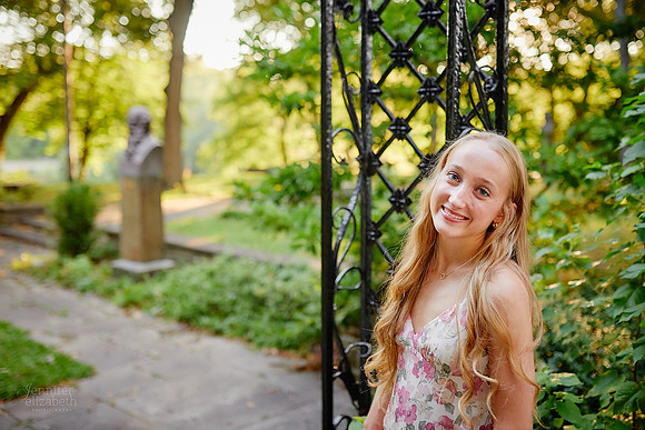 Brynn: Senior Session at the Cultural Gardens in Cleveland
