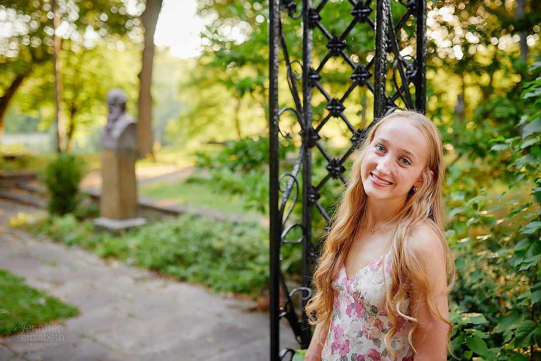 Brynn: Senior Session at the Cultural Gardens in Cleveland