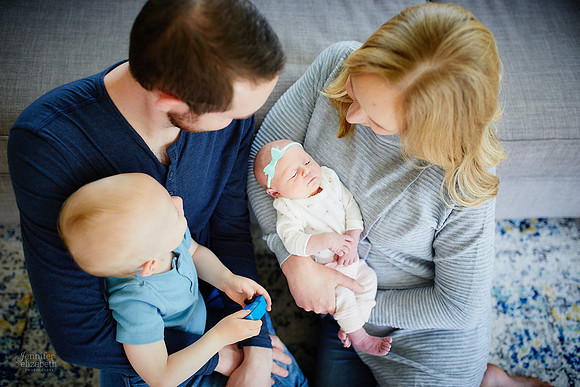 Baby Abigail: Newborn Family Portrait Session in Solon