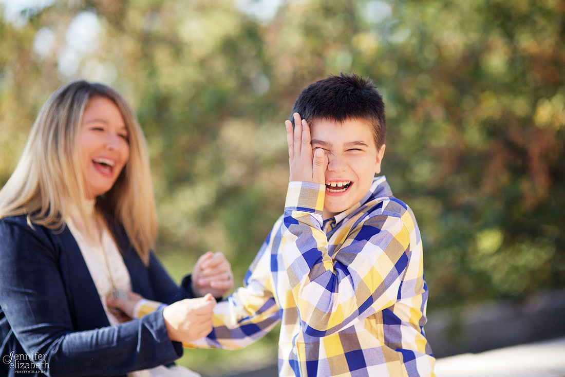 The L Family's Fall Portrait Session at Denison University Campus in Granville, Ohio