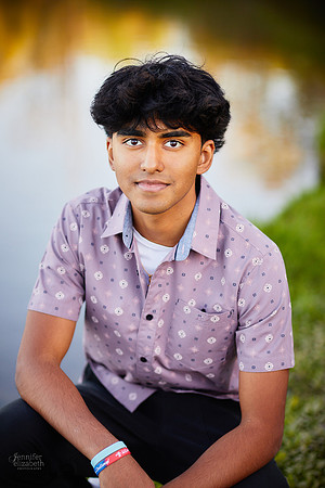 Sahil: Senior Portrait Session in Downtown Hudson and Hudson Springs Park