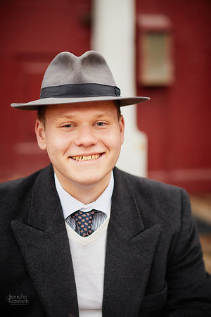 Johnny: Senior Session at Peninsula Depot with the Cuyahoga Valley Scenic Railroad in Peninsula