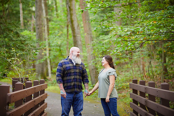 Jessica & Joe: Engagement Session at Henry Church Rock in Chagrin Falls