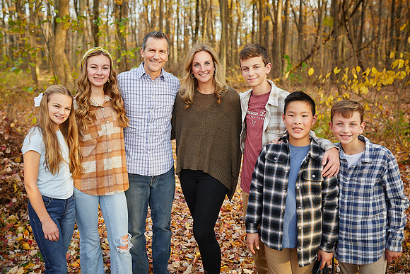 The D Family: Backyard Portrait Session in Aurora