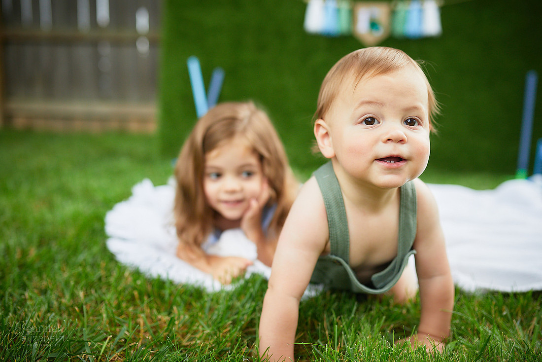 Carson: First Birthday Cake Smash Session
