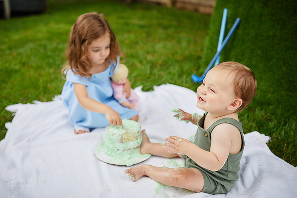 Carson: First Birthday Cake Smash Session
