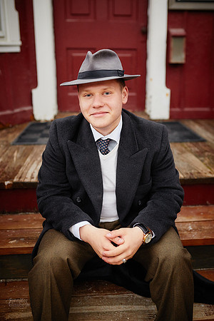 Johnny: Senior Session at Peninsula Depot with the Cuyahoga Valley Scenic Railroad in Peninsula