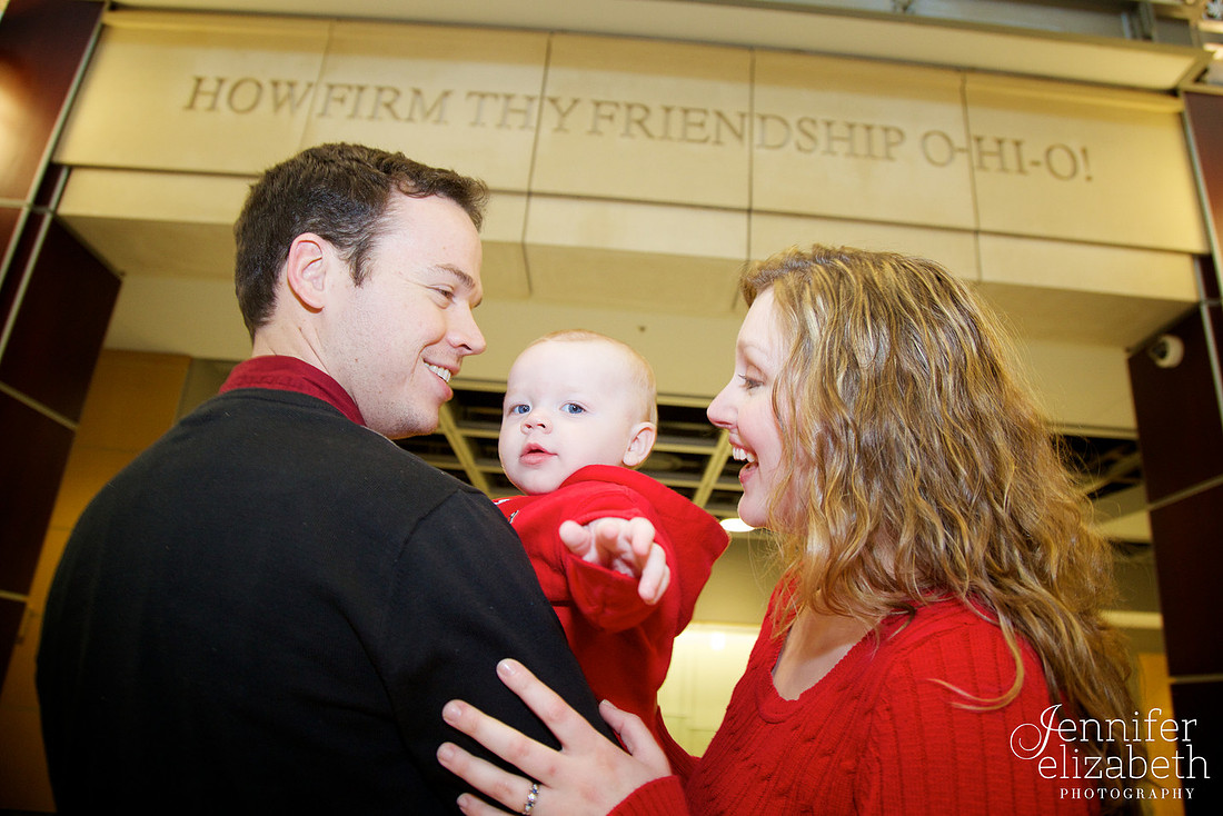 Family Portrait Session in Columbus, Ohio at the Ohio Union at The Ohio State University
