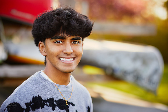 Sahil: Senior Portrait Session in Downtown Hudson and Hudson Springs Park