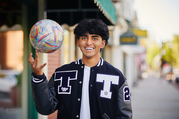 Sahil: Senior Portrait Session in Downtown Hudson and Hudson Springs Park