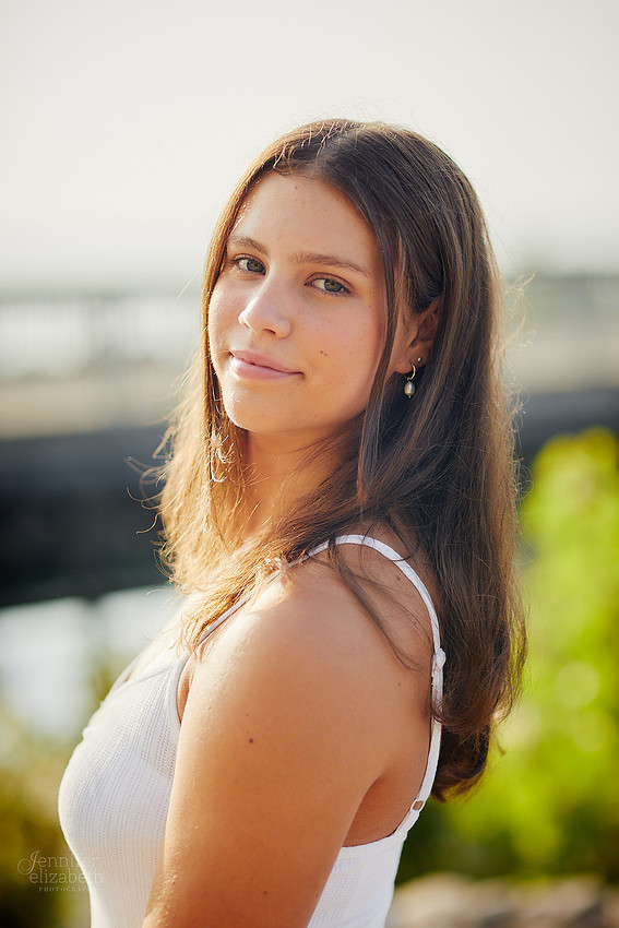 Nina: Senior Session at Kenneth J Sims Park Beach in Euclid