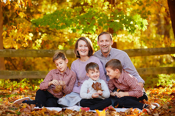 The T Family: Portrait Session in Downtown Gates Mills