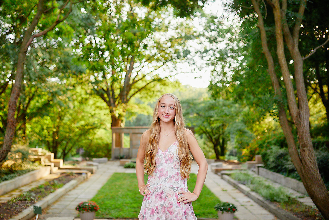 Brynn: Senior Session at the Cultural Gardens in Cleveland
