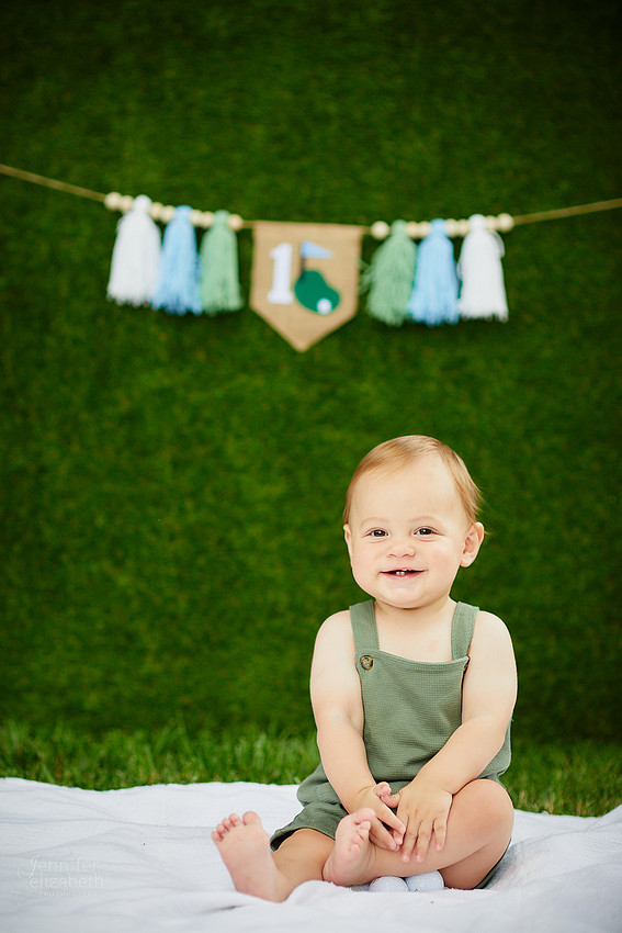 Carson: First Birthday Cake Smash Session
