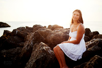 Nina: Senior Session at Kenneth J Sims Park Beach in Euclid