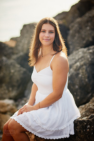 Nina: Senior Session at Kenneth J Sims Park Beach in Euclid