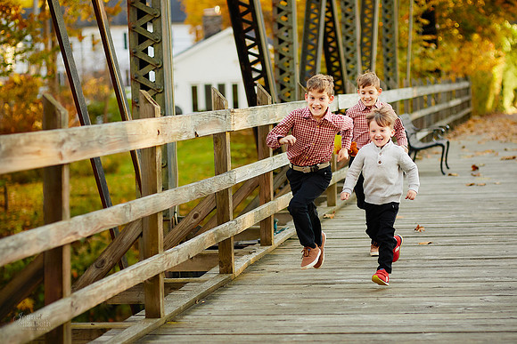 The T Family: Portrait Session in Downtown Gates Mills