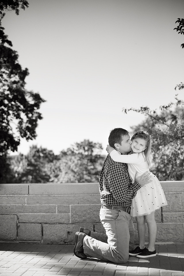 The L Family's Fall Portrait Session at Denison University Campus in Granville, Ohio