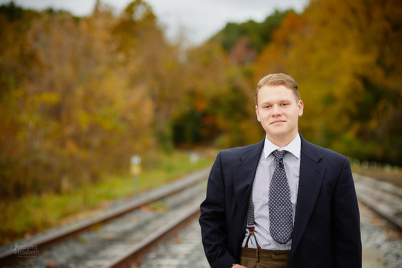 Johnny: Senior Session at Peninsula Depot with the Cuyahoga Valley Scenic Railroad in Peninsula