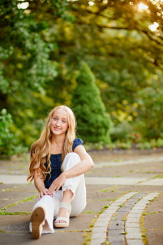 Brynn: Senior Session at the Cultural Gardens in Cleveland