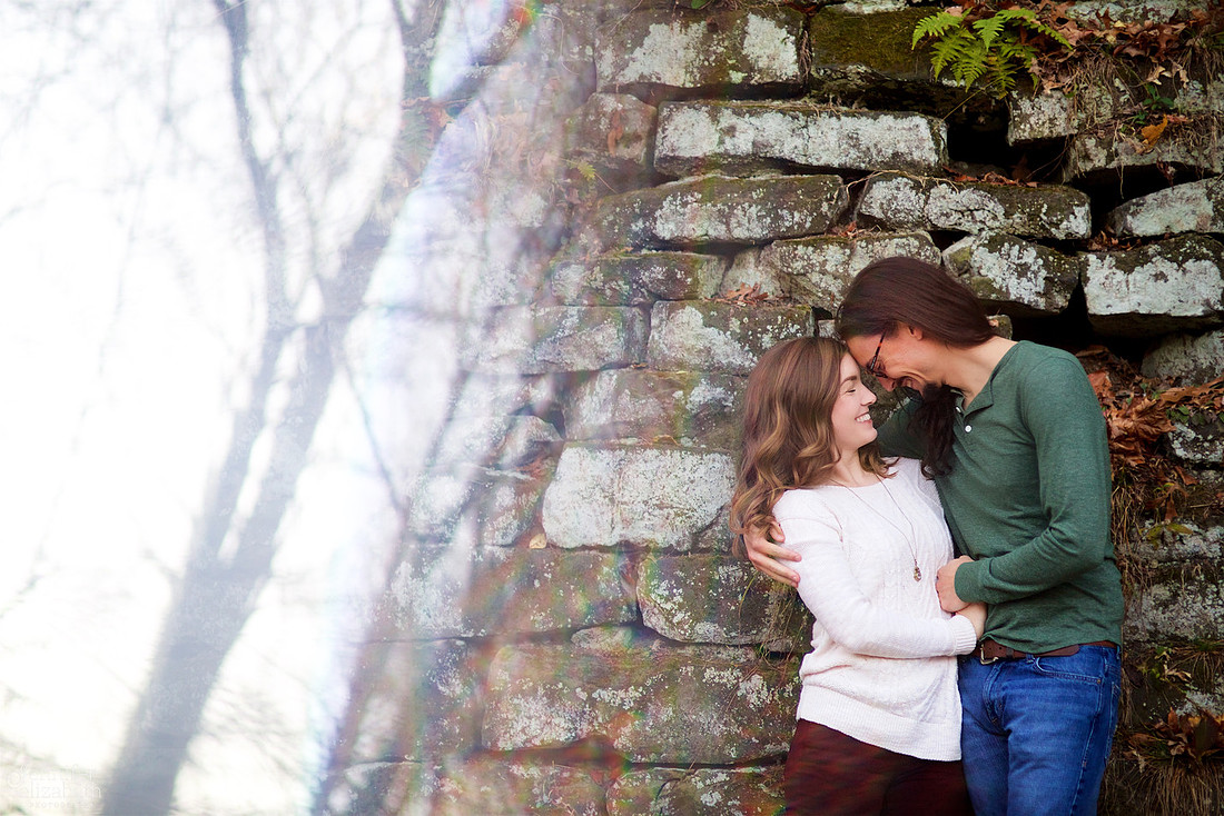 Tess and Adam's Engagement Portrait Session in Olmsted Falls, Cleveland