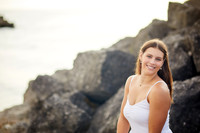 Nina: Senior Session at Kenneth J Sims Park Beach in Euclid