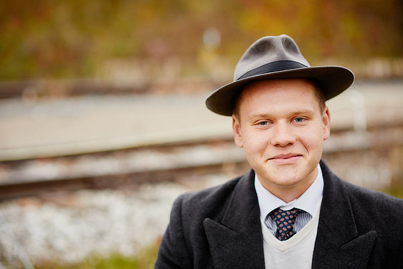 Johnny: Senior Session at Peninsula Depot with the Cuyahoga Valley Scenic Railroad in Peninsula