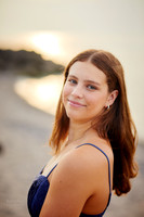 Nina: Senior Session at Kenneth J Sims Park Beach in Euclid